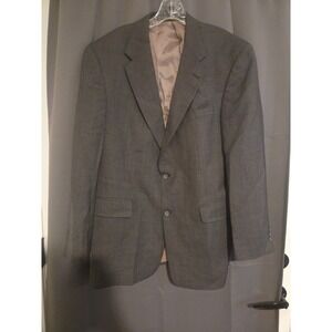 Hart Schaffner Marx Gray Blazer, Men's 42R Jacket, Gold Trumpeter Sport Coat